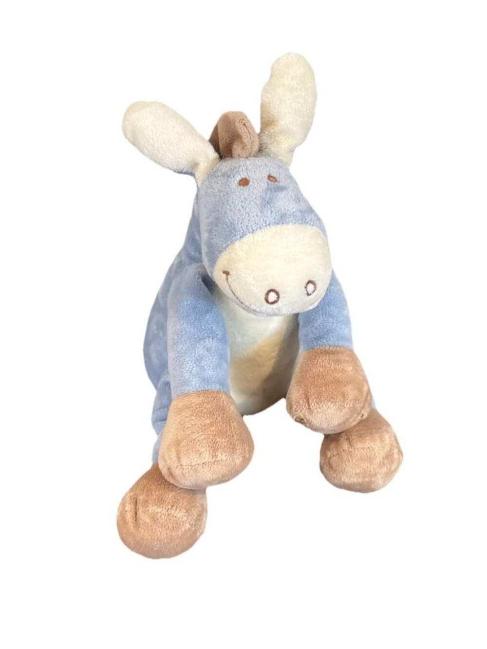 Noukie's Donkey Blue Comforter Comfort Lovey Soother Horse Cow Plush